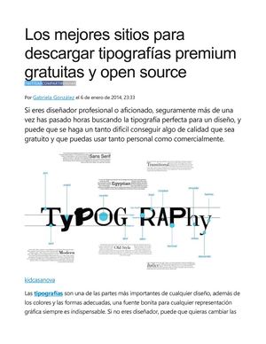 Descargar Y Crear Fuentes Tipográficas