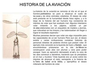 Historia De La Aviación Stefania