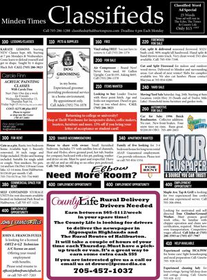 Classifieds August 24, 2017