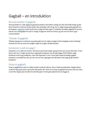 Gagball - gagball.dk