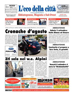 L'eco della città del 29 agosto 2017