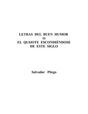 Letras Del Buen Humor