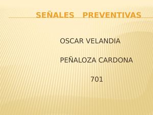 Señales Preventivas (2)