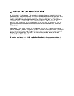 Qué Son Los Recursos Web 2