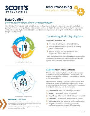 4 Building Blocks of Quality Data