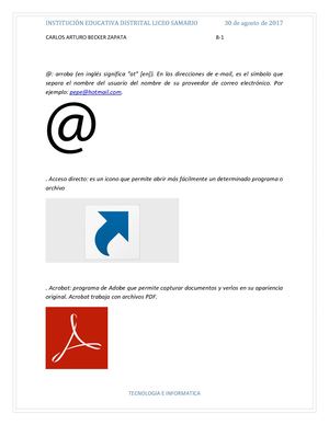 Diccionario Carlos Arturo Becker Zapata I E D Liceo Samario 8 1 2017