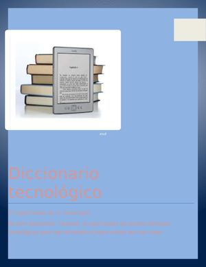 Diccionario Tecnologico