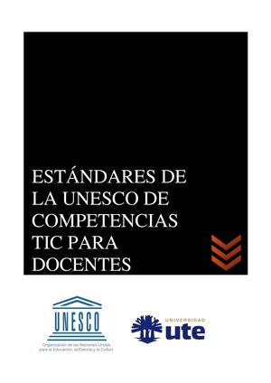 Estandares De La Unesco De Competencias Tic Para Docentes