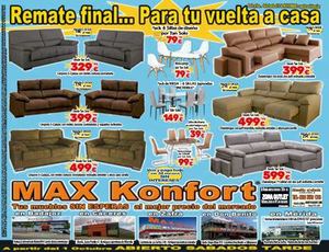 Folleto Max Konfort Septiembre 2017 Remate Final