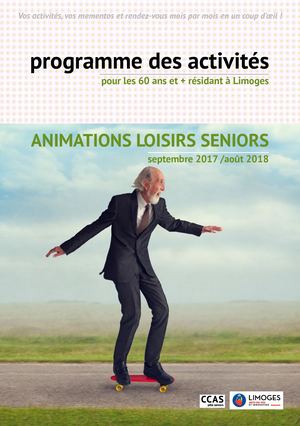 Plaquette Animations Loisirs Seniors - CCAS Ville de Limoges
