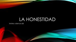 La Honestidad