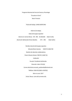 Borrador De Feria Dinosaurios