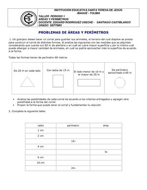 Geometria Areas Y Perimetros