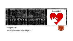 La Honestidad Nicolas Correa S 7a