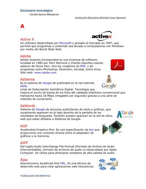 Diccionario Tecnologicoo