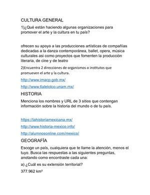 Cultura General