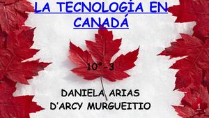 La Tecnología En Canadá