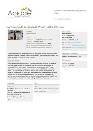 Decouverte De La Brasserie Prisca