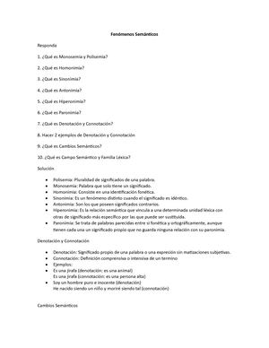 Fenómenos Semánticos