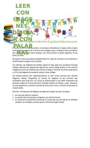 Importancia De La Lectura De Imagenes