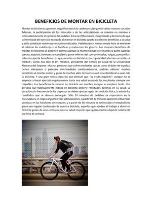 Beneficios De Montar En Bicicleta1