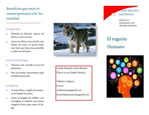 Folleto De Inventos Trascendentales