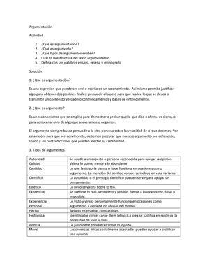 Argumentación