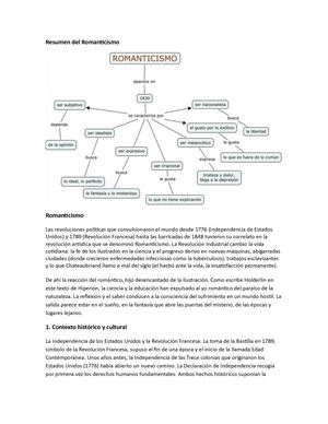 Resumen Del Romanticismo 1