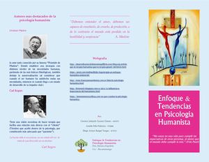 Folleto Psicologia Humanista