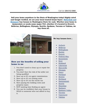 Company Who Buys Houses Fast In Washington - Rybachuk And Romanov