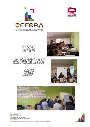 Cefora - Offre de formation 2017