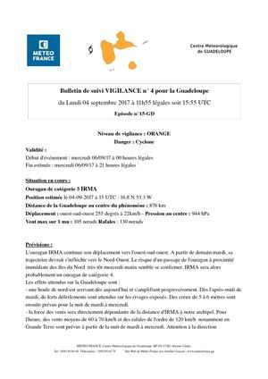Bulletin Meteo De Vigilance Guadeloupe