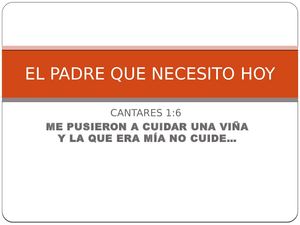 El Padre Que Necesito Hoy Predica Tbbe