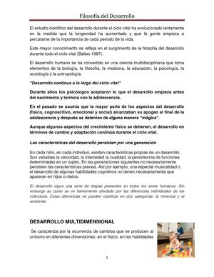 Desarrollo Multidimensional