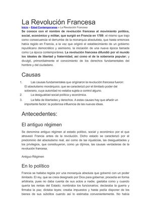 La Revolución Francesa