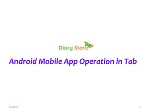 How to install Diary store  Mobile App in Tab
