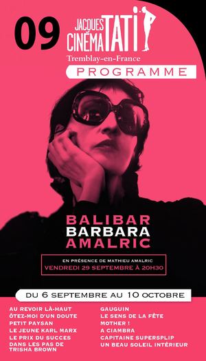 Programme Jacques Tati - Septembre 2017