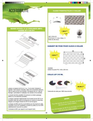 Les bandes d'eveil à la vigilance BEV,