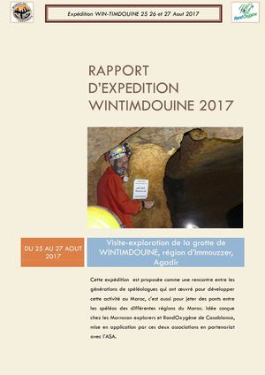 Rapport D'expédition Win-Timdouine