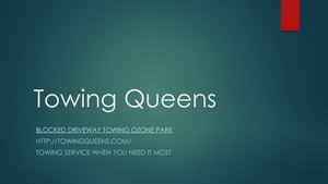 Blocked Driveway Towing Ozone Park | (347)729-2526