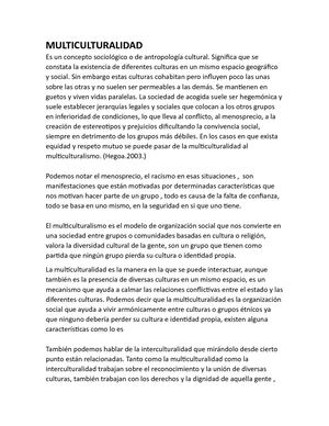 Multiculturalidad