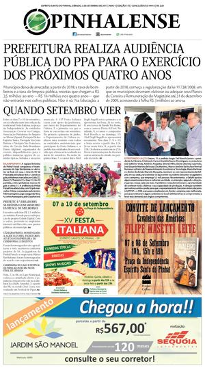 O Pinhalense | Edição 172 de 2set2017