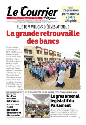 Le Courrier D'Algérie Du Mercredi 6 Septembre 2017