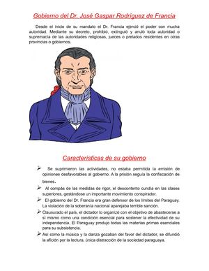 Gobierno De Dr. José Gaspar Rodriguez De Francia