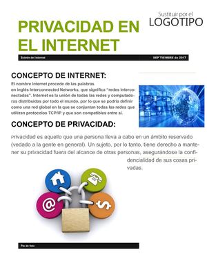 Privacidad en el Internet
