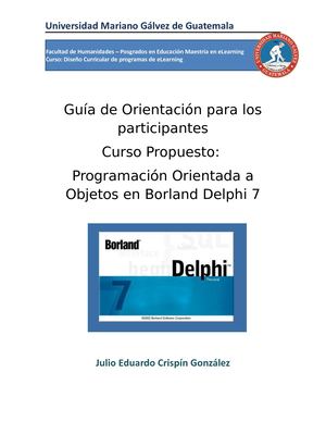 Guia De Trabajo Curso Delphi