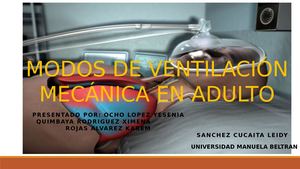 Modos De Ventilacion Mecanica En Adultos Umb