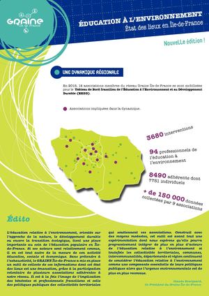 Tableau de Bord de l'éducation à l'environnement - Edition 2016