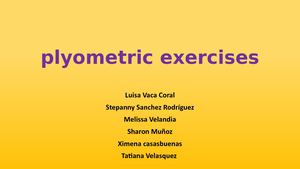 Plyometric Exercises