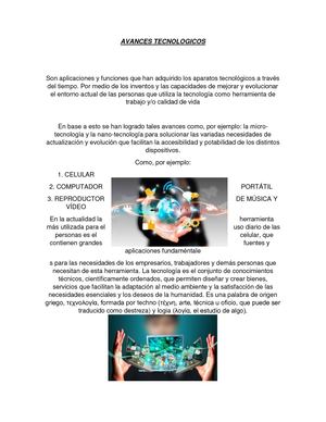 Avances Tecnologicos